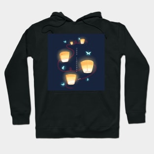 Three thousand lanterns - Qiandeng Temple Hoodie